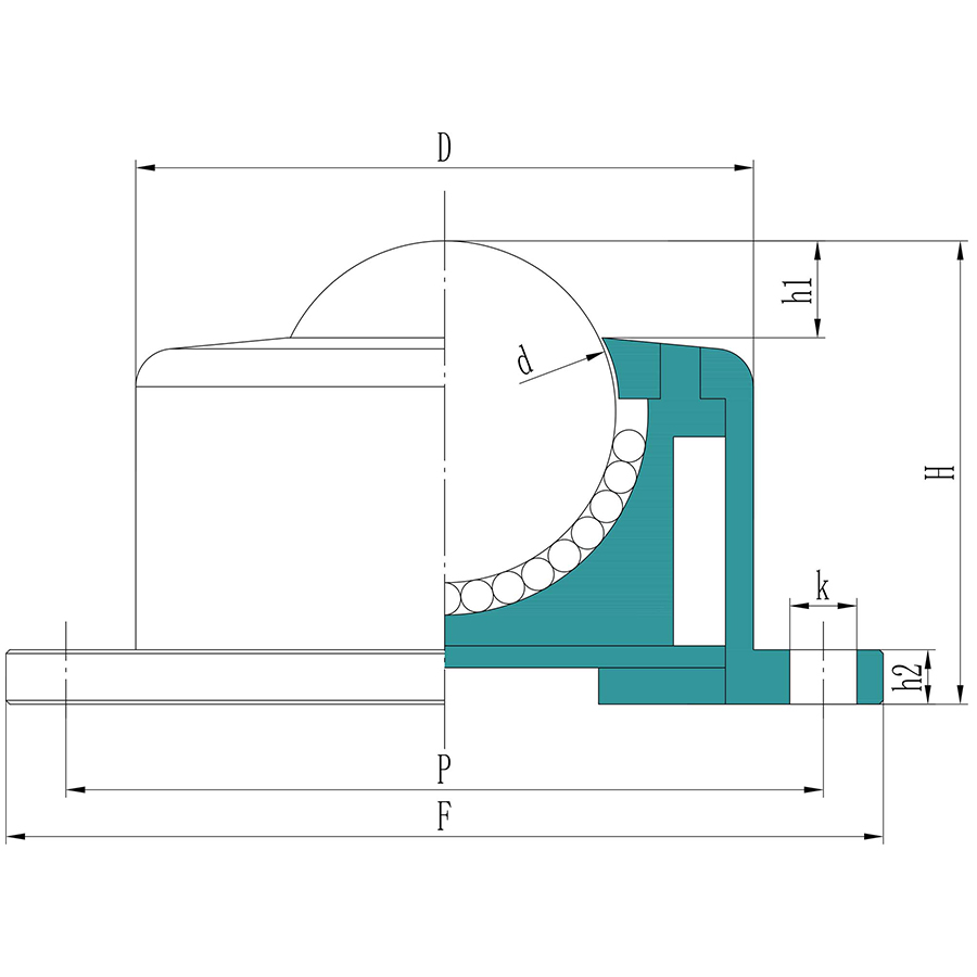 Innenfeder schwere Lasten KSF-B Serie 