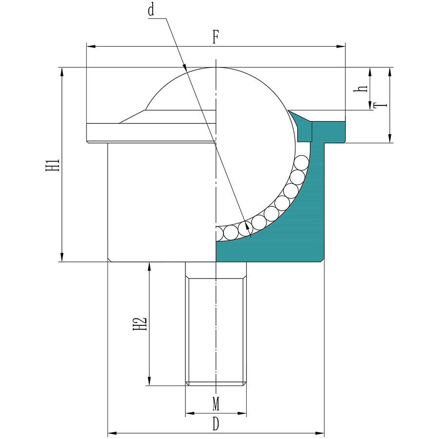 Bearbeiteter Stahl SP-FL Serie 